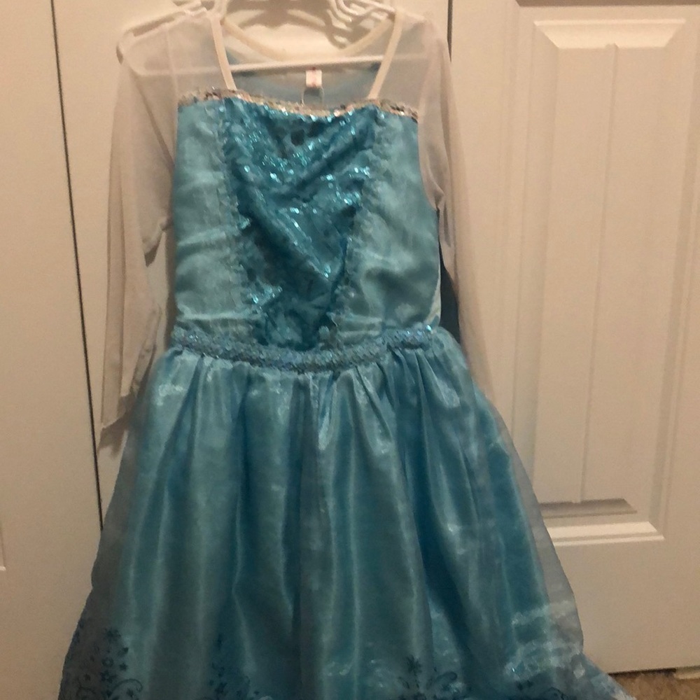 Toddler girls Elsa frozen costume dress
